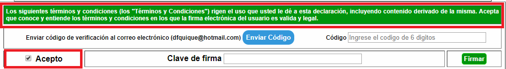 Terminos y condiciones